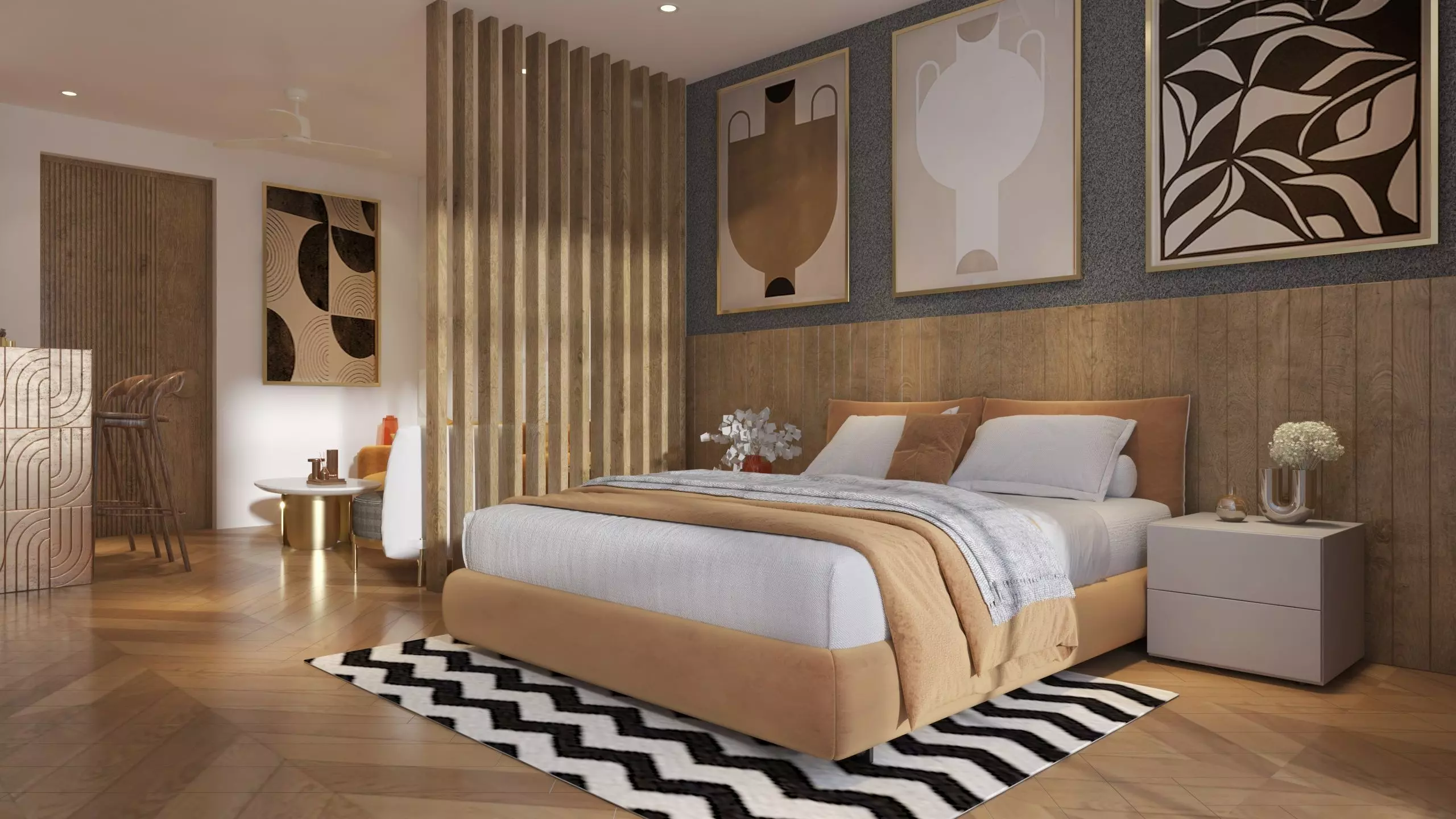 studio apartment 3D model_0