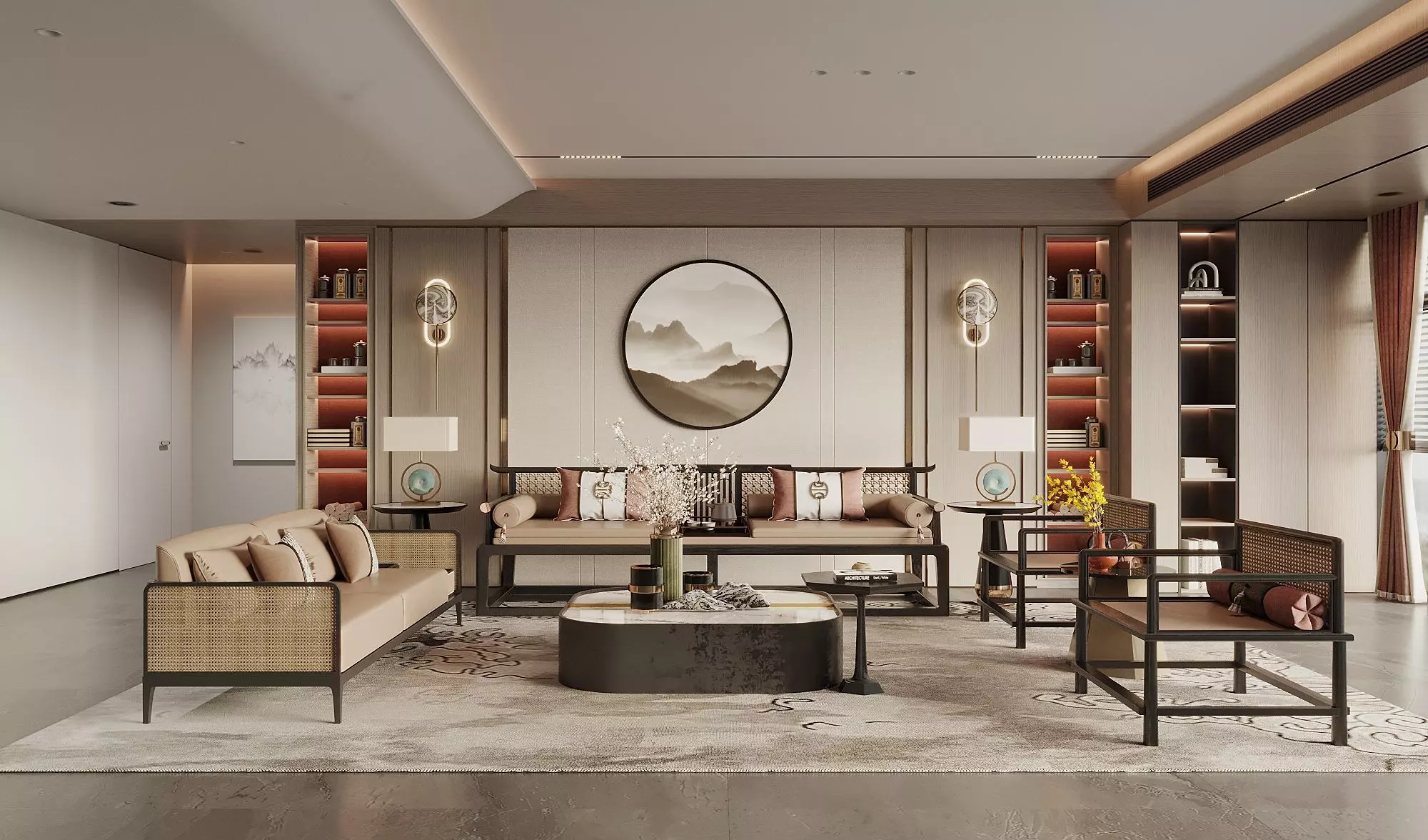 Interior furniture 6 3D model_0