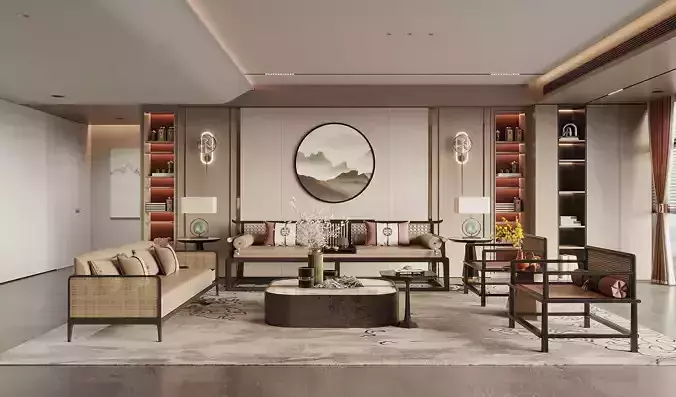 Interior furniture 6 3D model