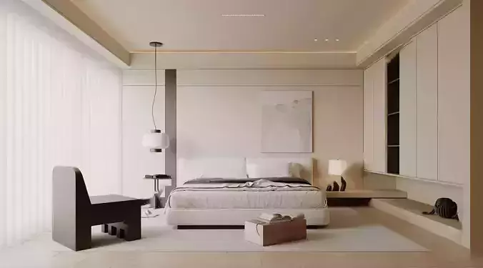 Apartment bedroom 48 3D model