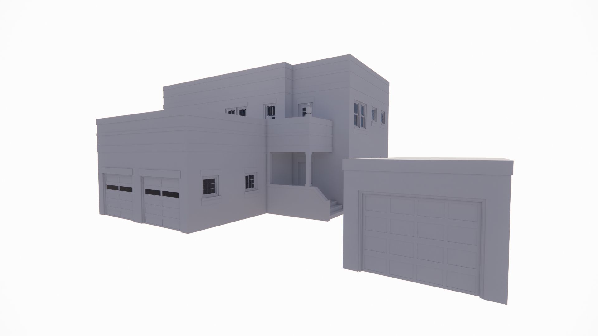 old house-Old Abandoned House 3D model_8