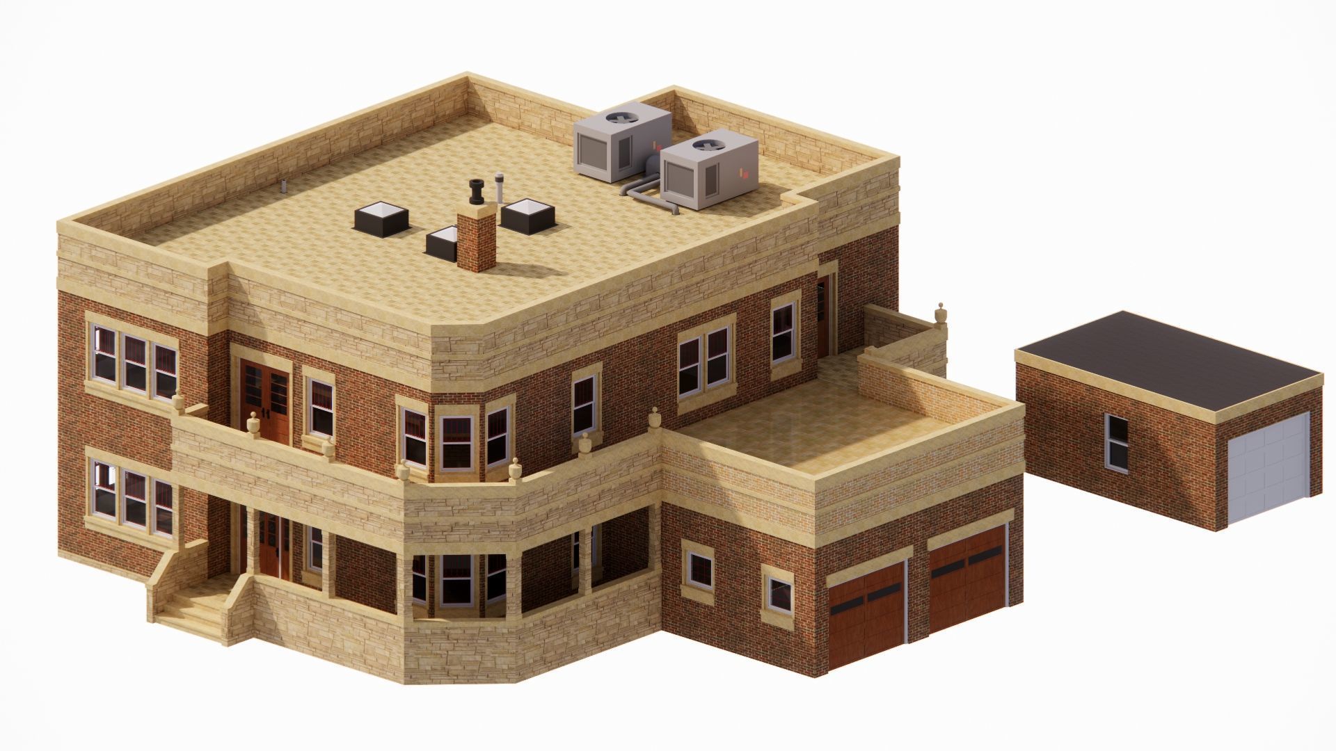old house-Old Abandoned House 3D model_15