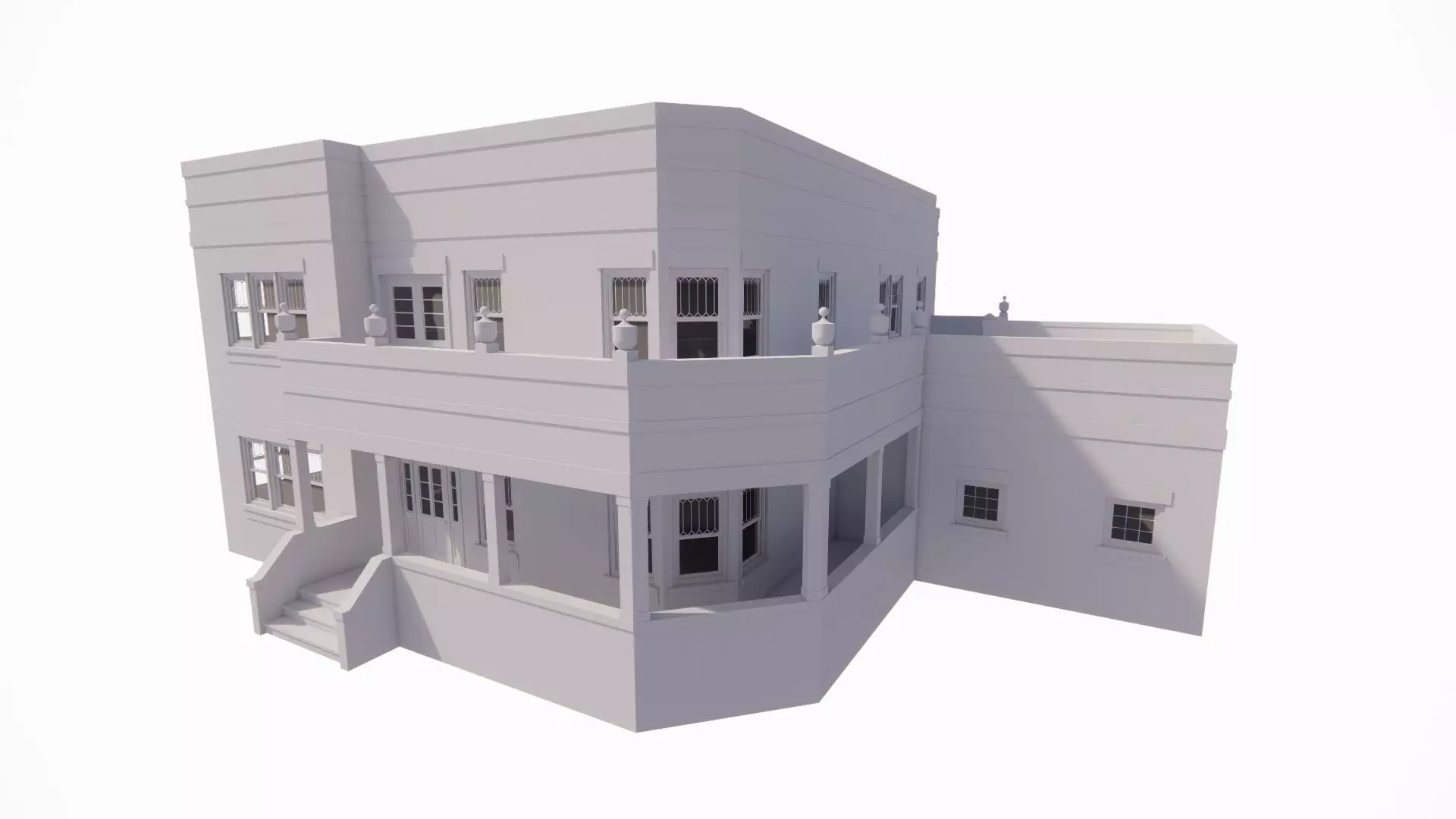 old house-Old Abandoned House 3D model_0