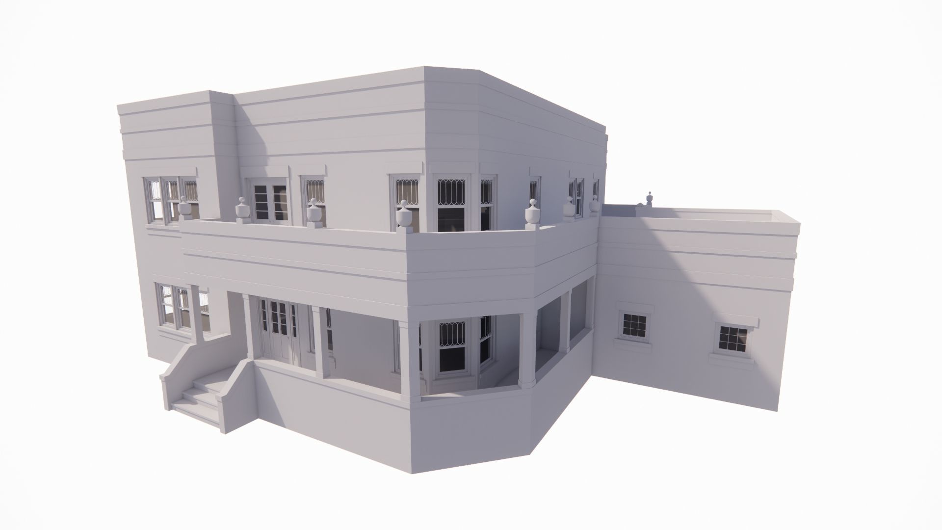 old house-Old Abandoned House 3D model_1