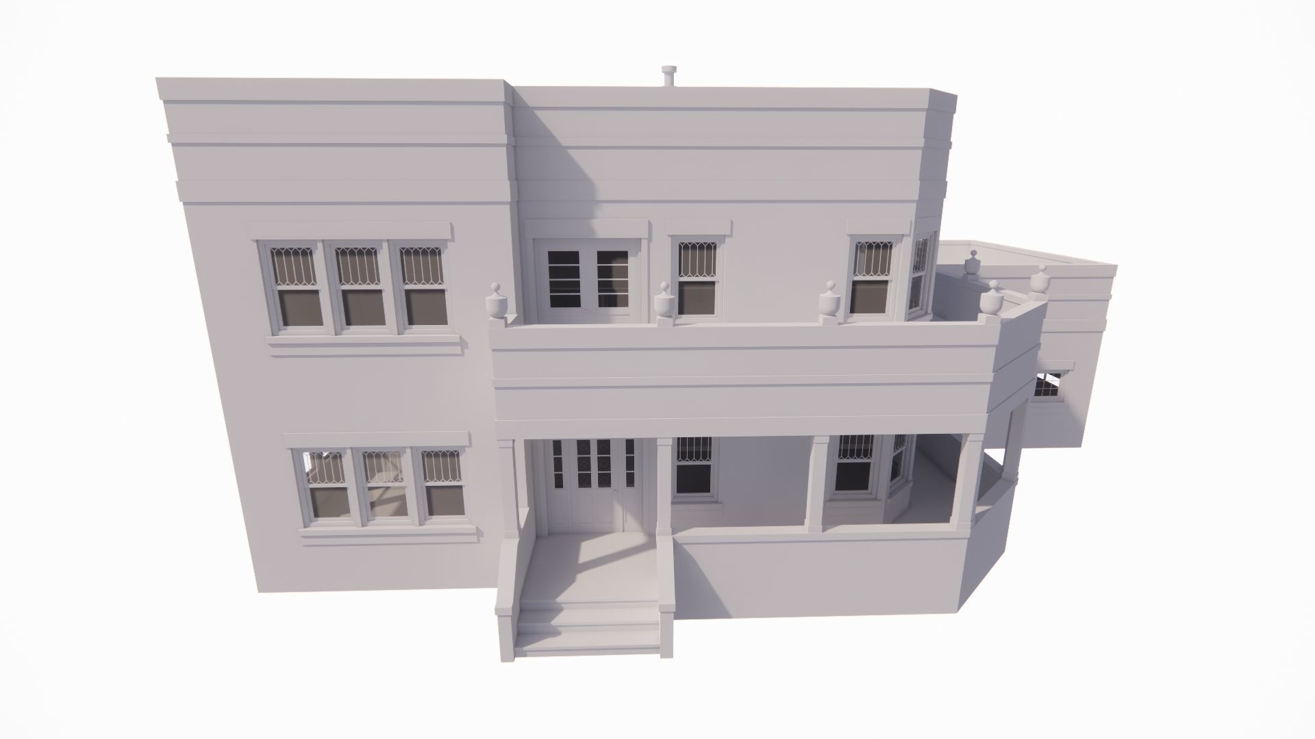 old house-Old Abandoned House 3D model_13