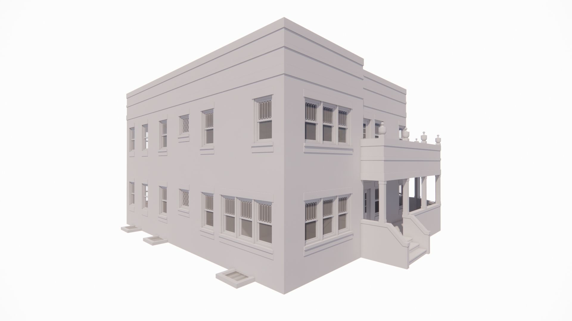 old house-Old Abandoned House 3D model_2