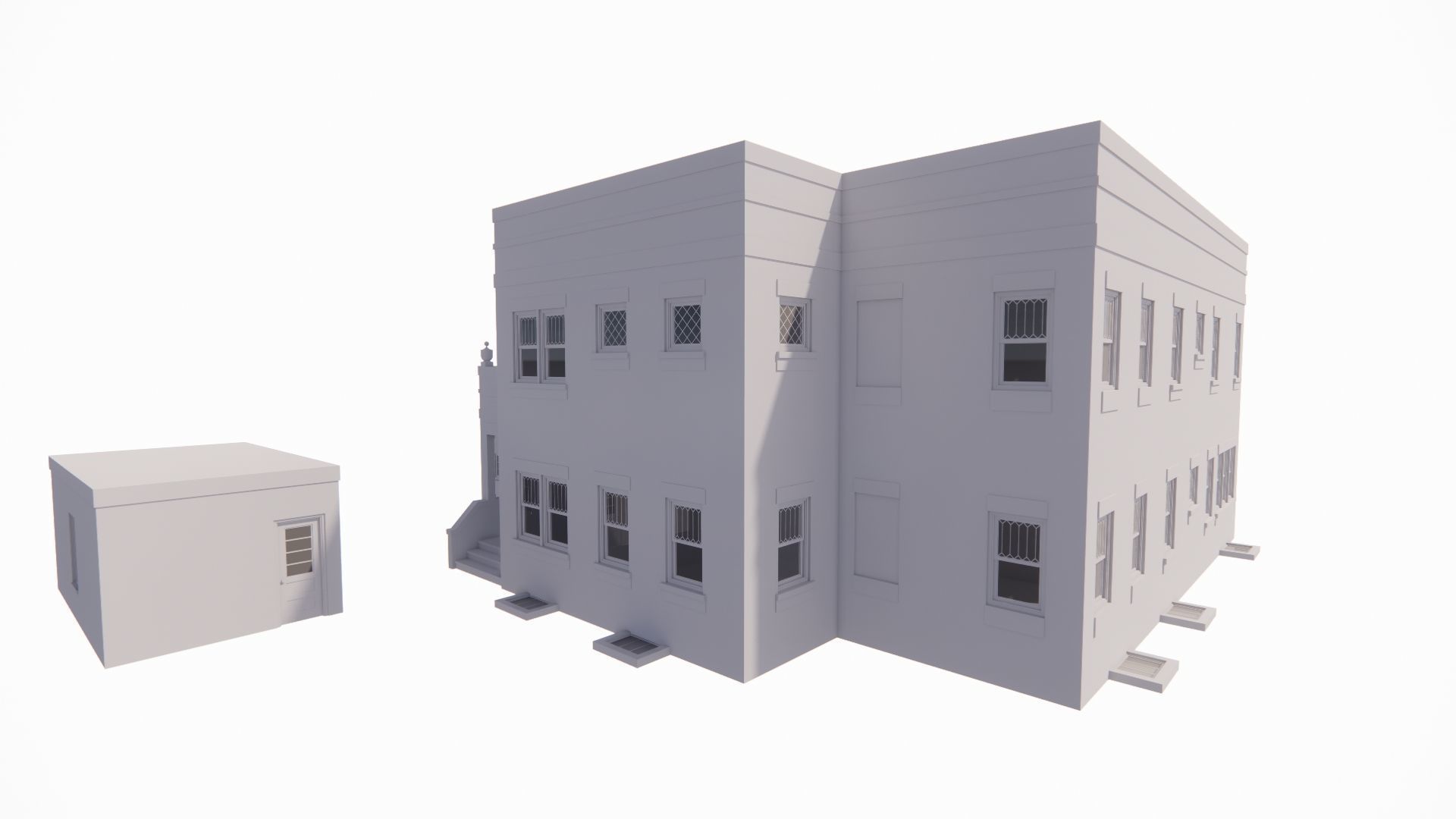 old house-Old Abandoned House 3D model_4