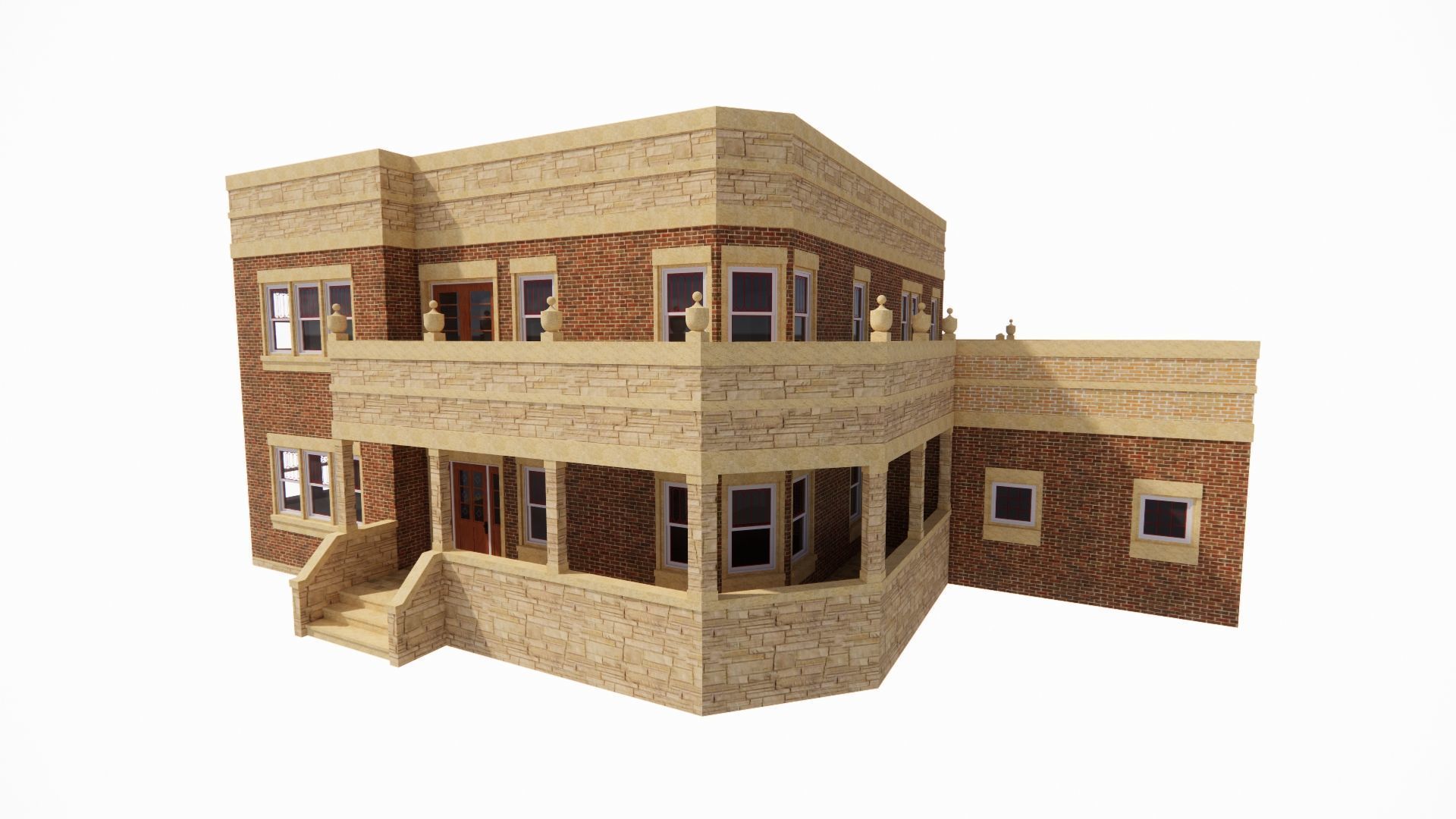 old house-Old Abandoned House 3D model_12