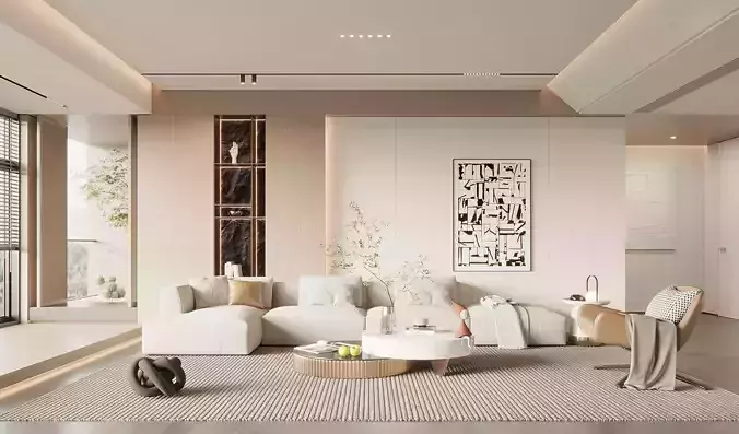 Interior scene living room 41 3D model