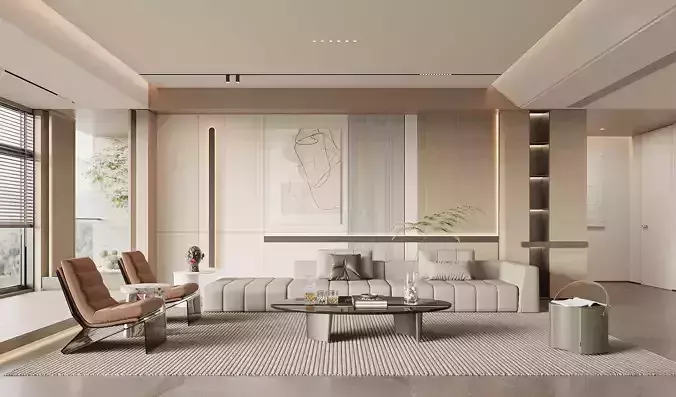 Interior scene living room 40 3D model Interior scene living room 40 3D model