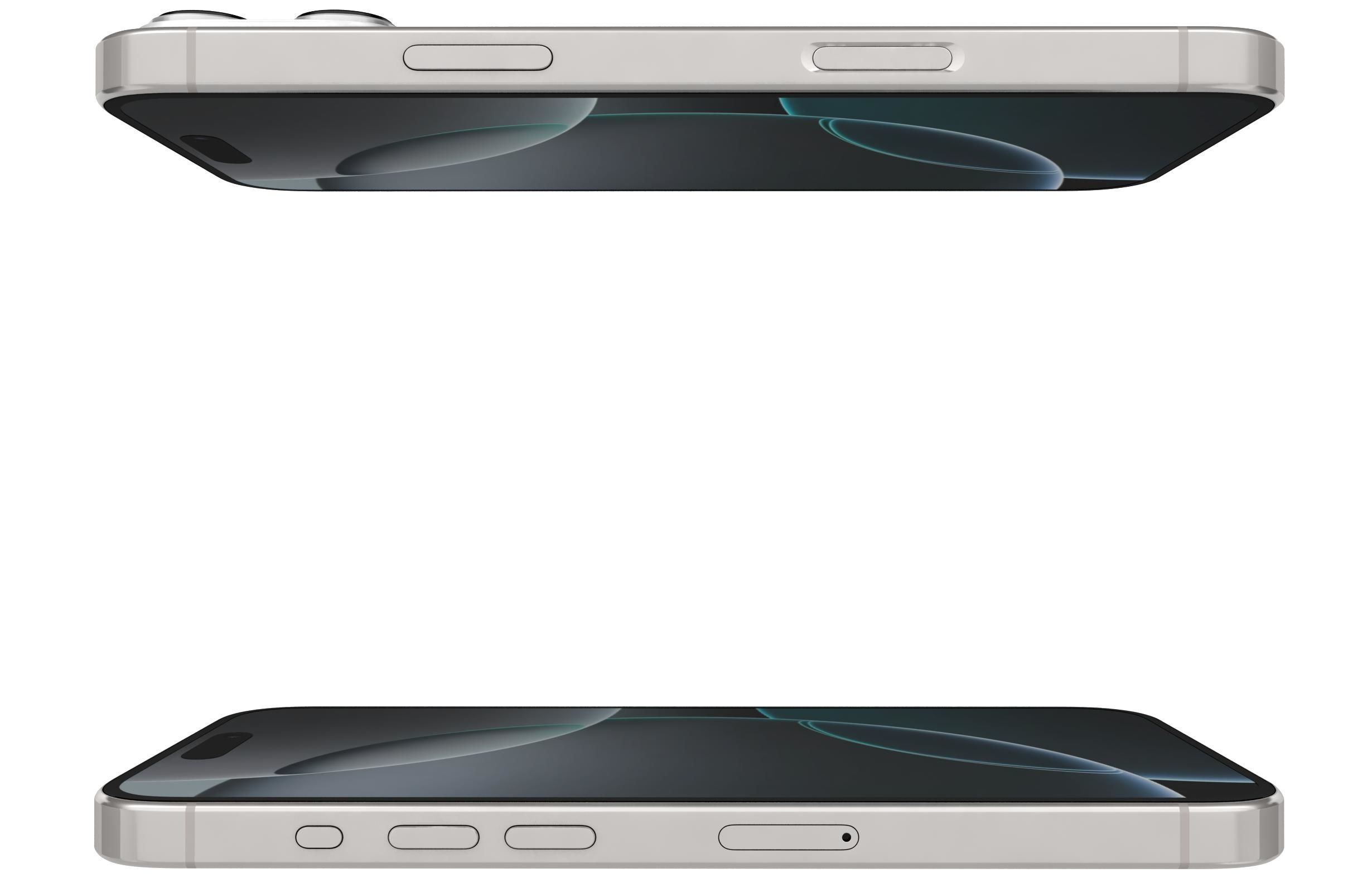 Apple iPhone 16 Pro Max White Titanium 3D model_8