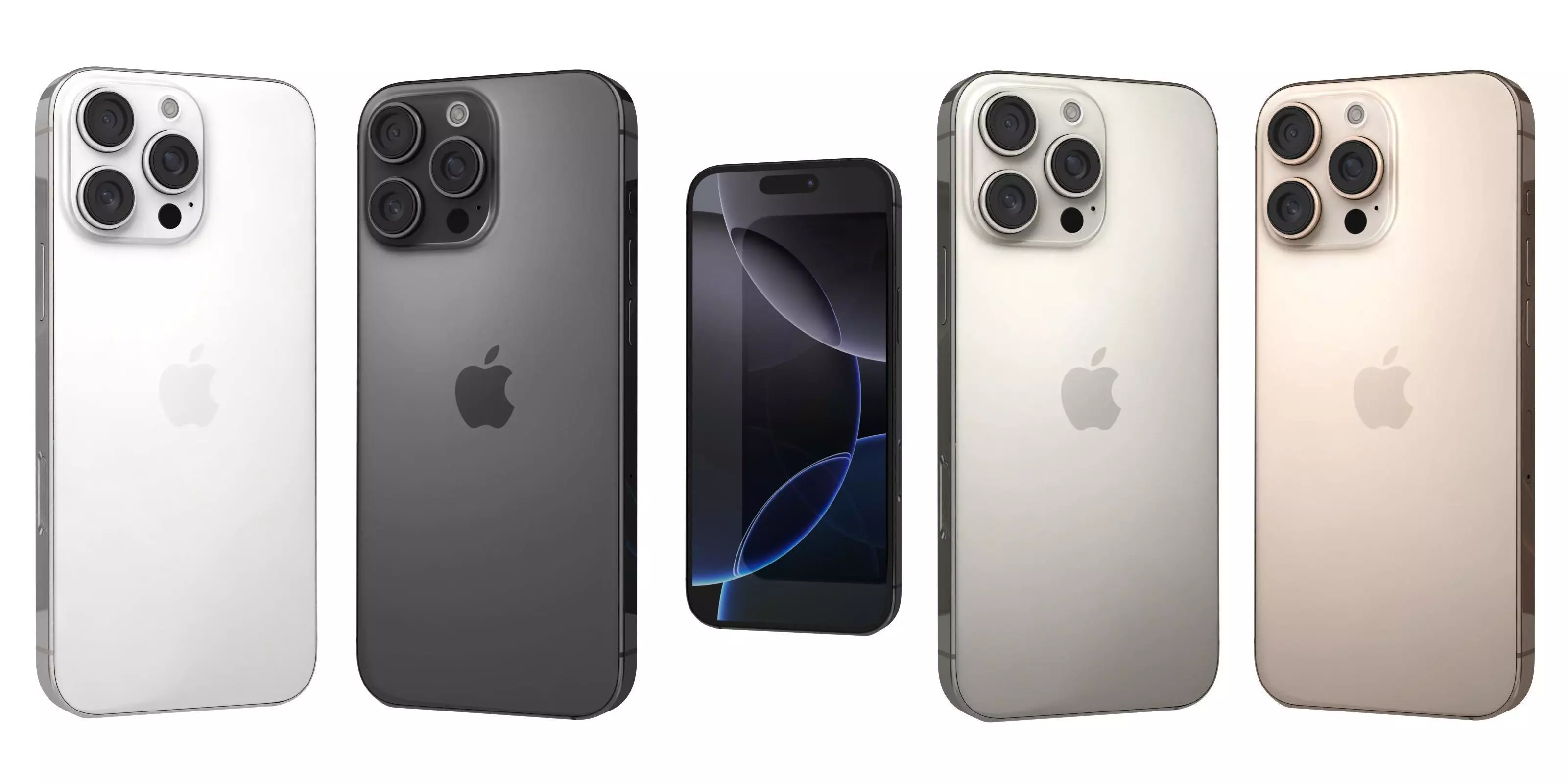 Apple iPhone 16 Pro Max All Colors 3D model_0