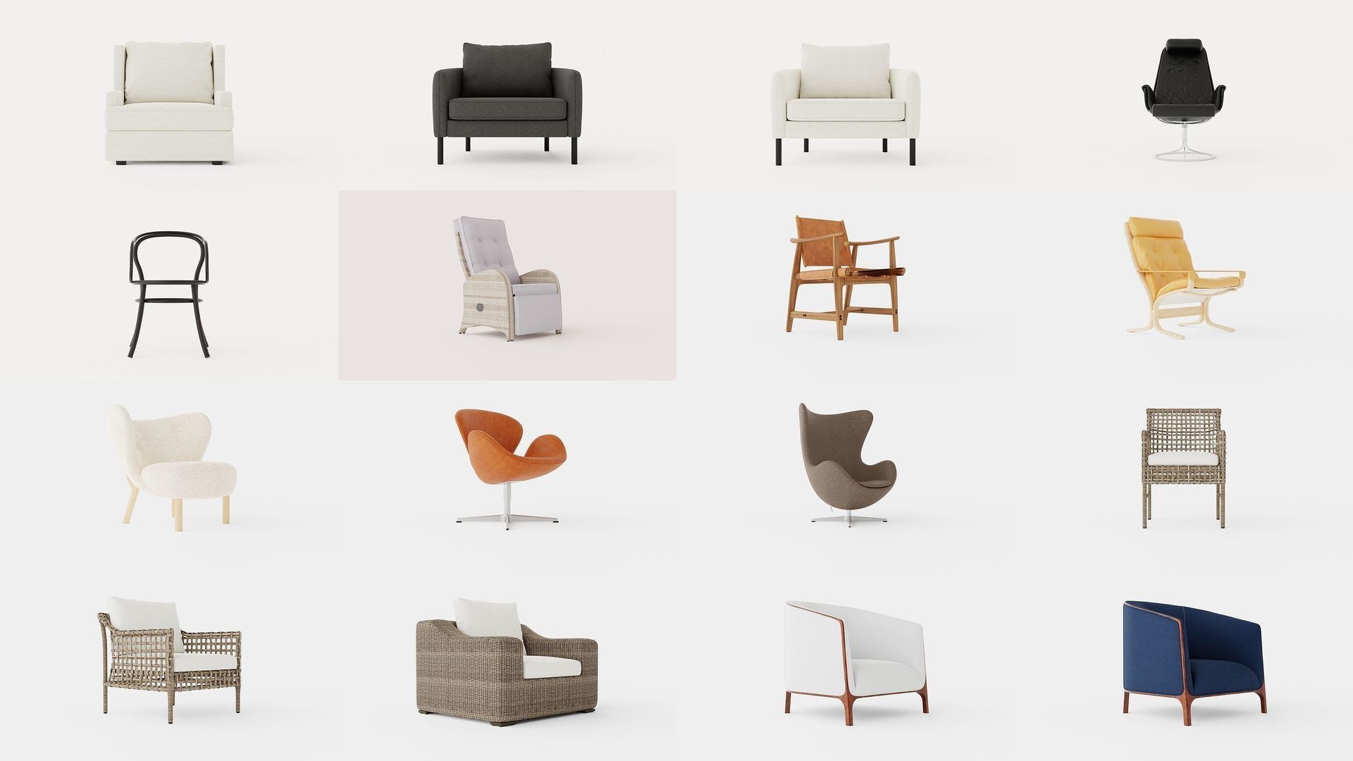 Collection of Armchairs - 85 Models _5