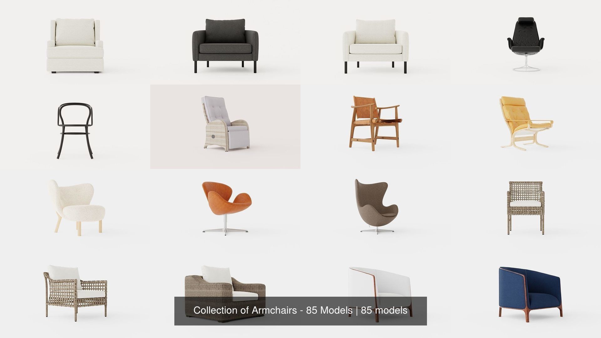 Collection of Armchairs - 85 Models _6