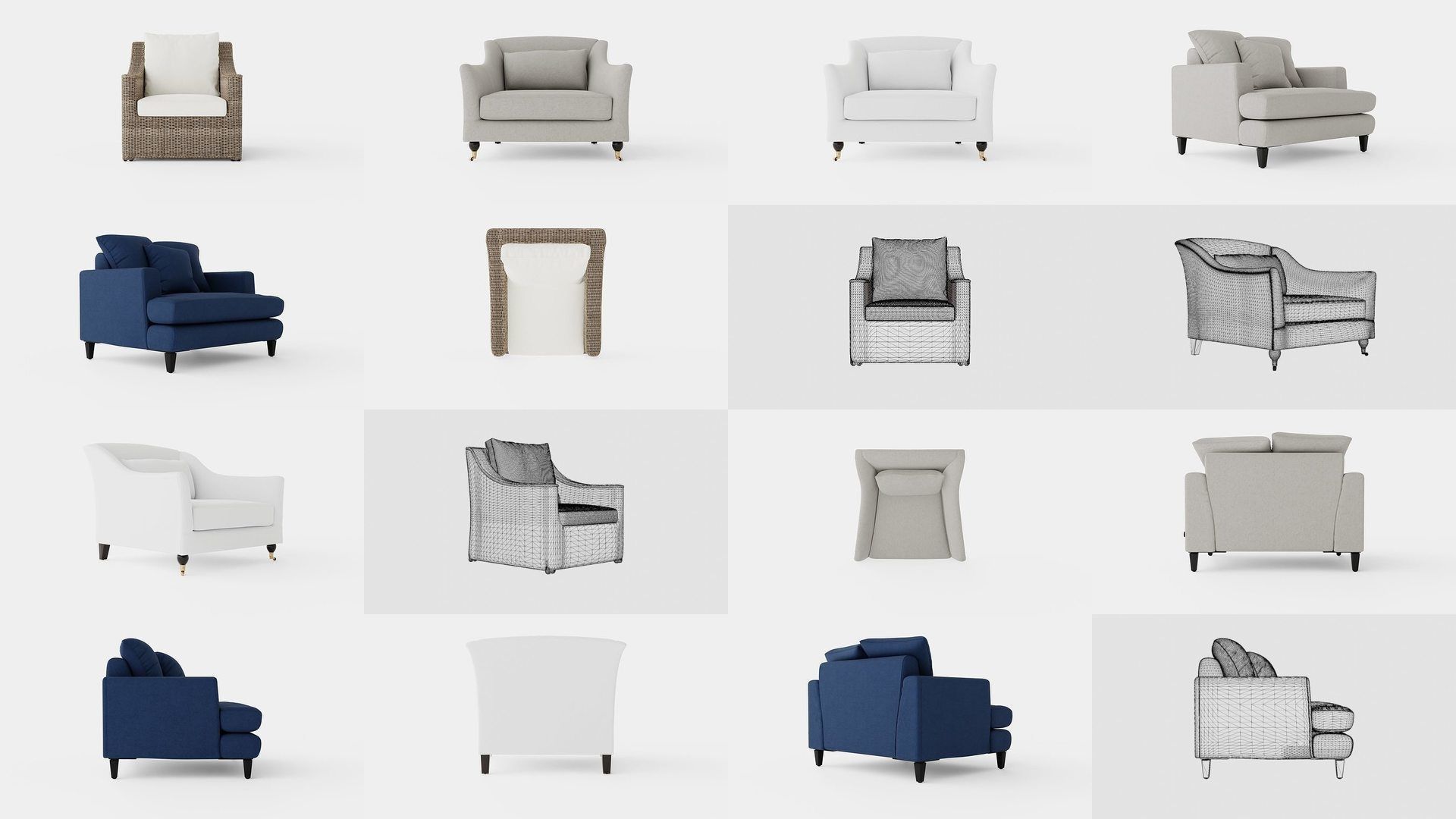 Collection of Armchairs - 85 Models _9
