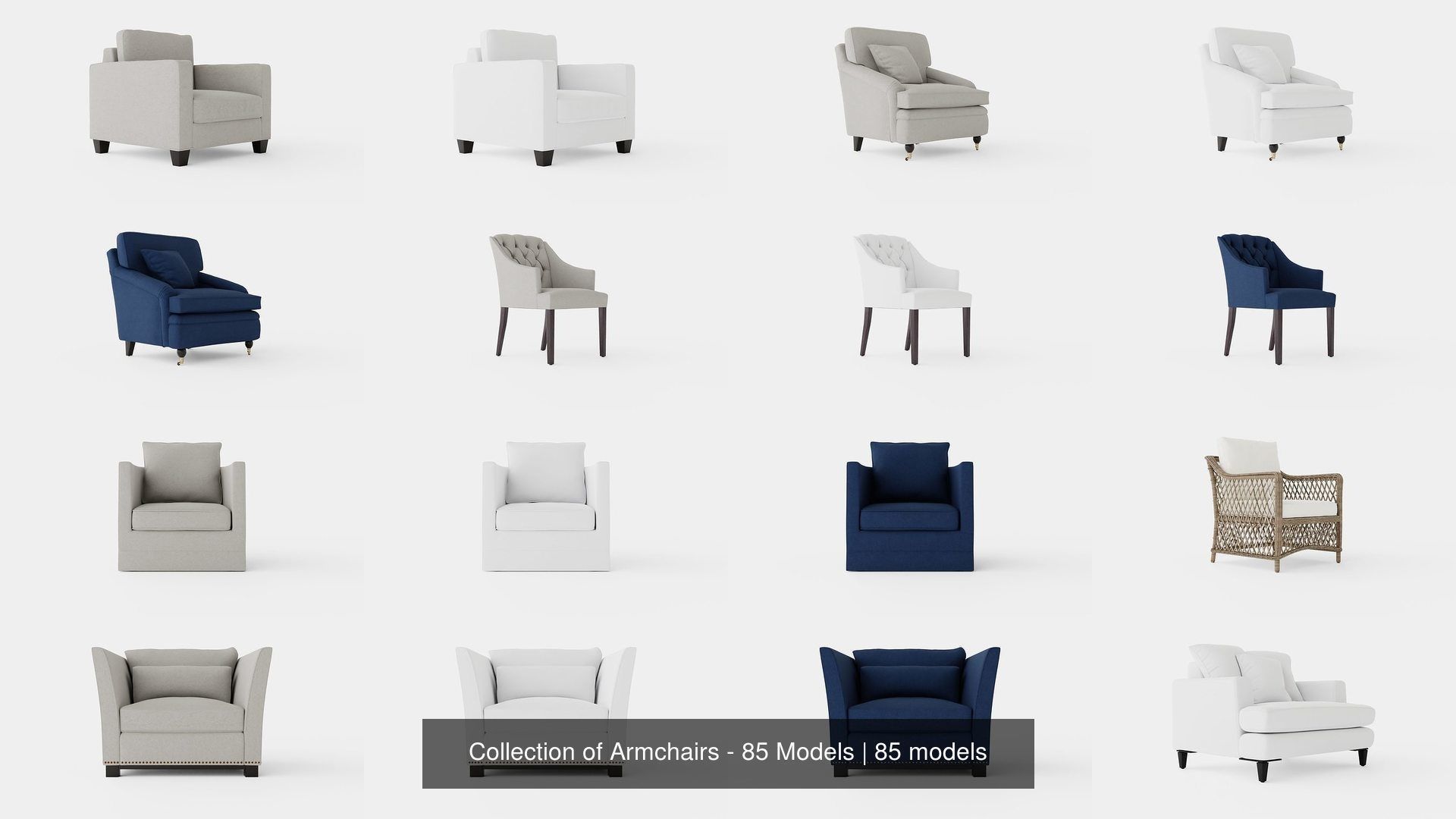 Collection of Armchairs - 85 Models _8