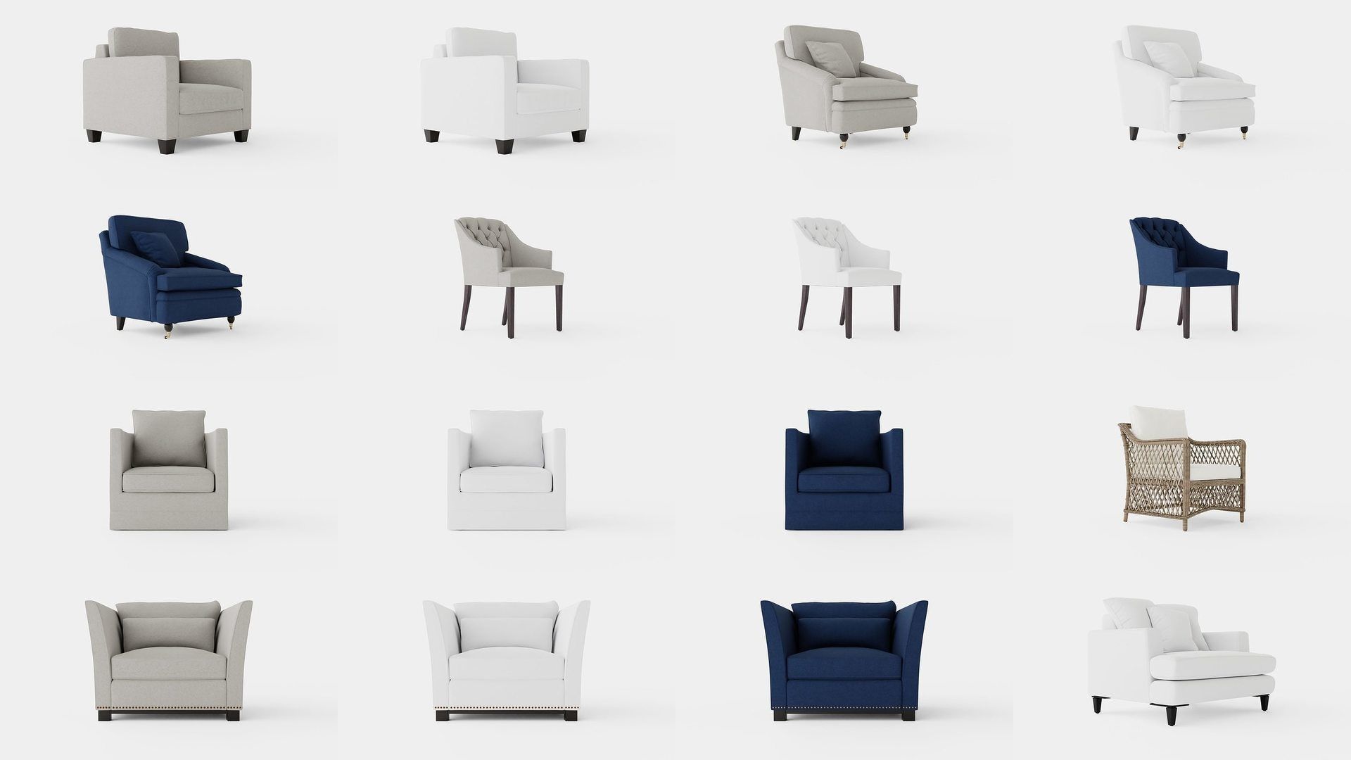 Collection of Armchairs - 85 Models _7