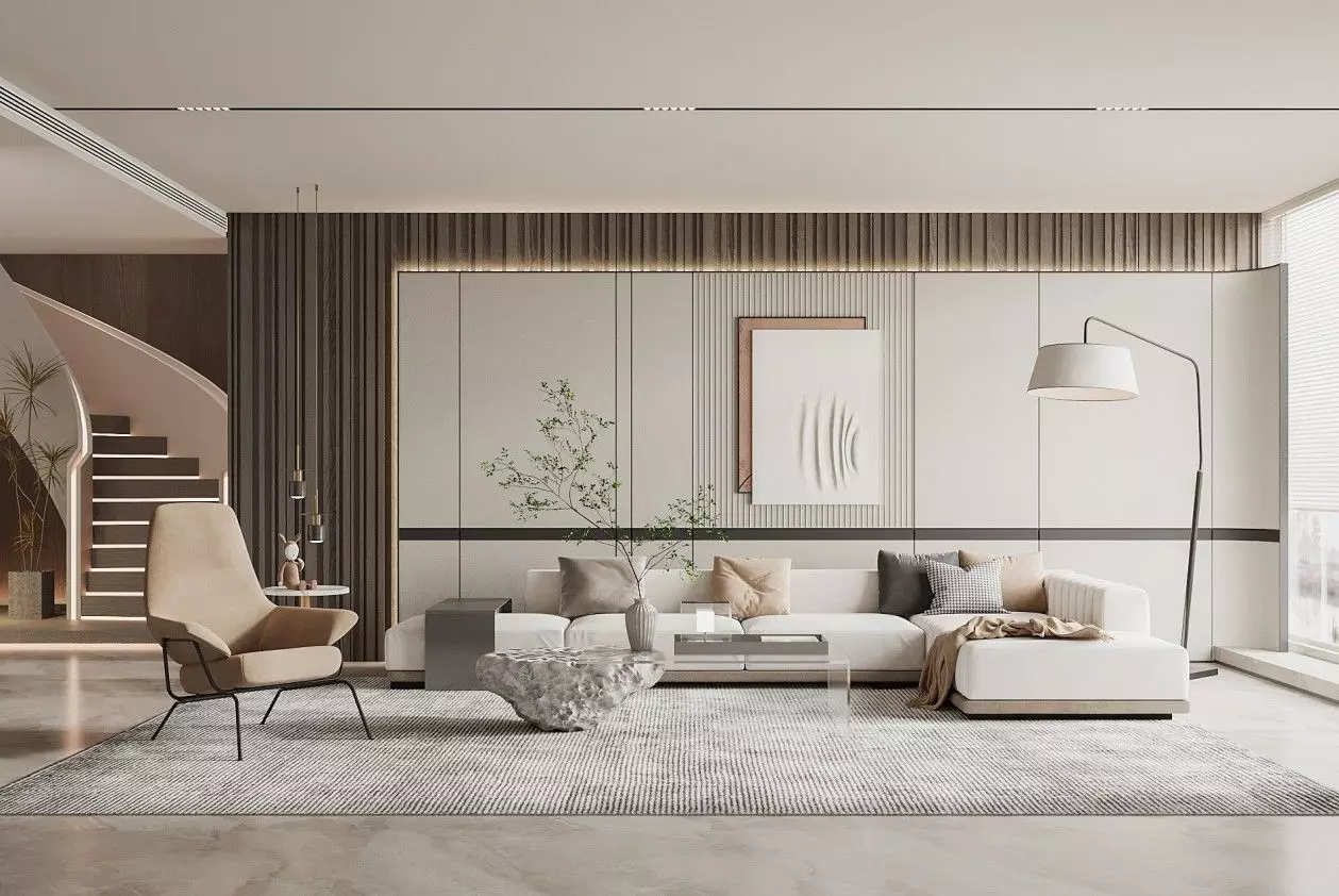 Interior scene living room 23 3D model_0