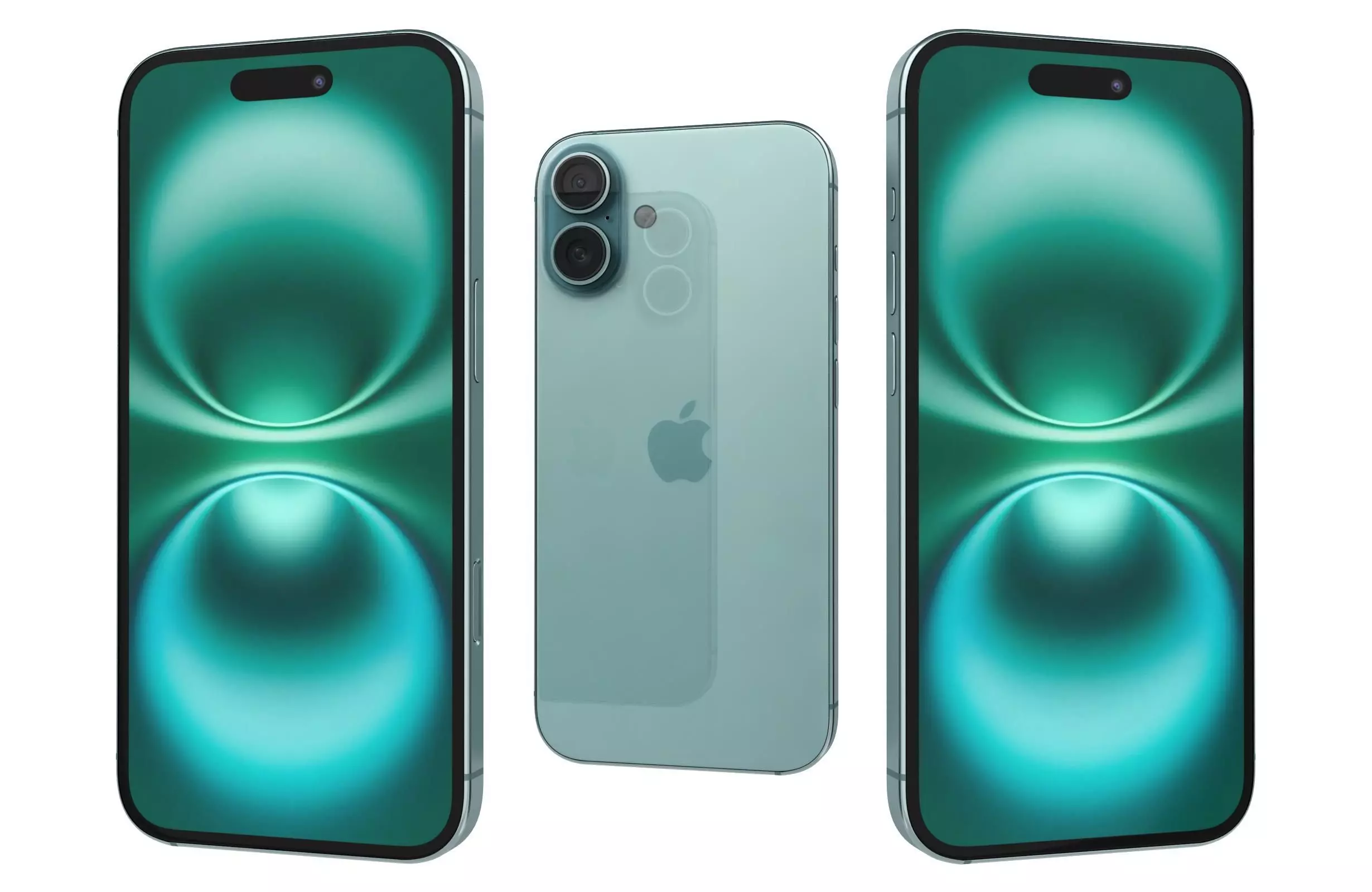Apple iPhone 16 Plus Green 3D model_0