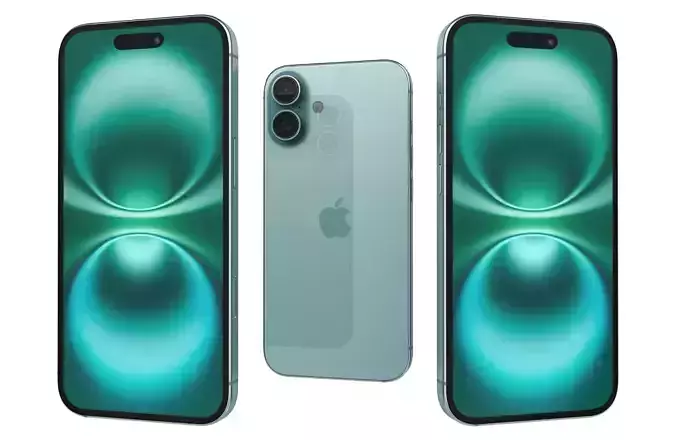 Apple iPhone 16 Plus Green 3D model