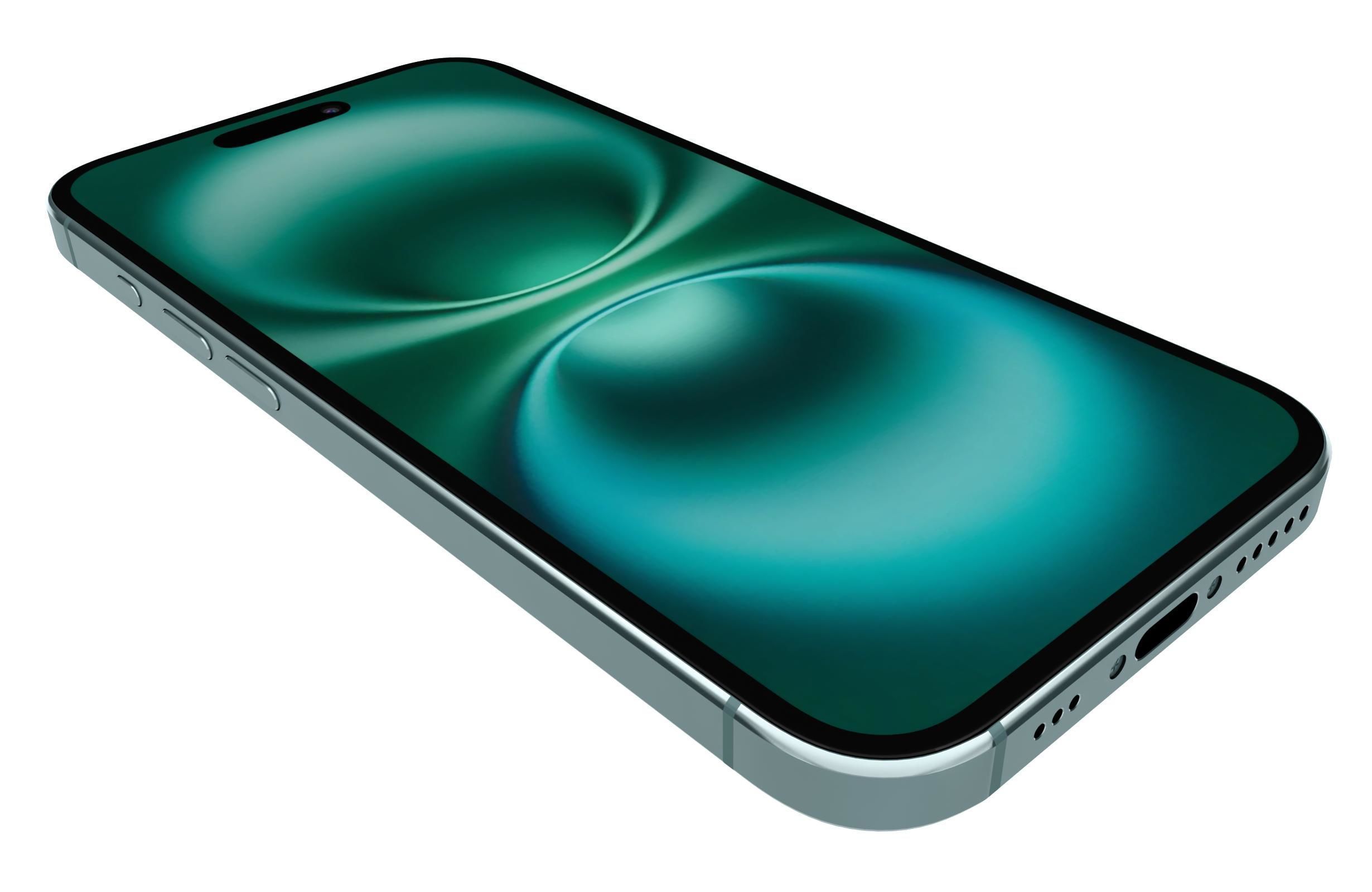 Apple iPhone 16 Plus Green 3D model_12