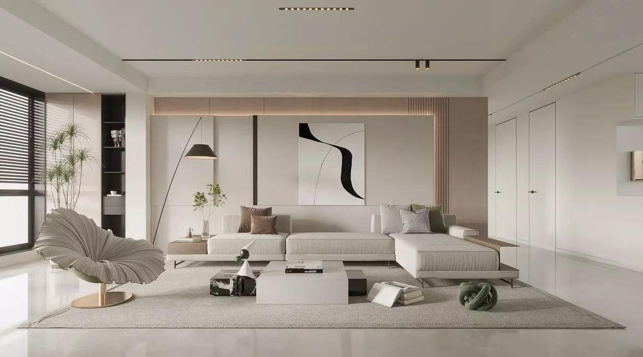 Interior scene living room 21 3D model_0