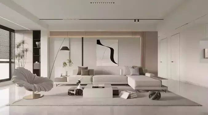 Interior scene living room 21 3D model Interior scene living room 21 3D model