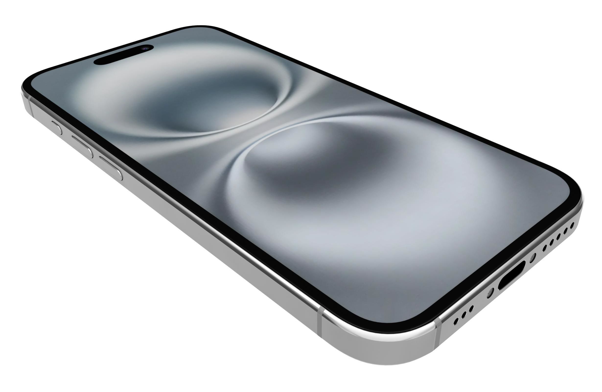 Apple iPhone 16 Plus White 3D model_12