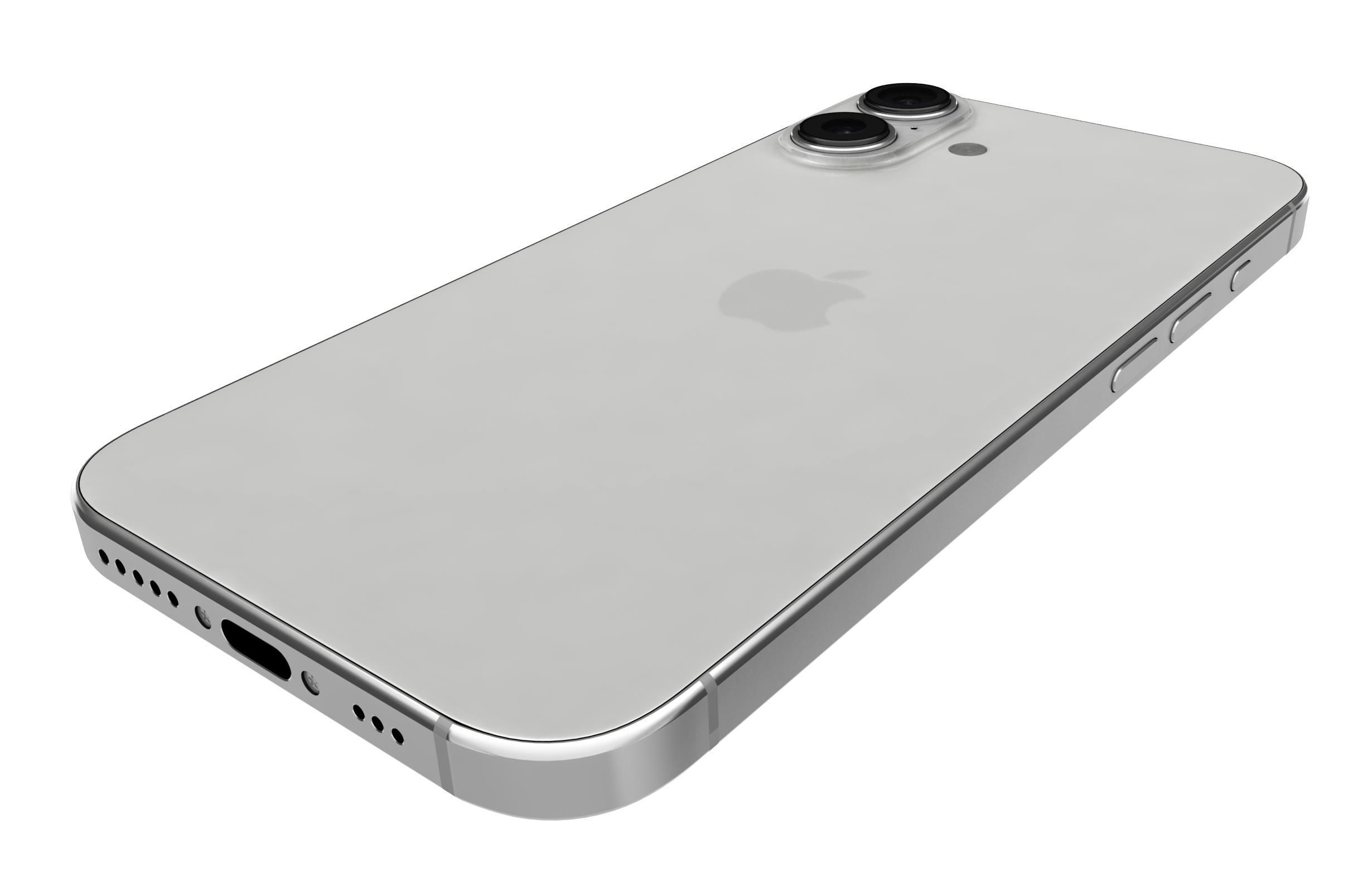 Apple iPhone 16 Plus White 3D model_14