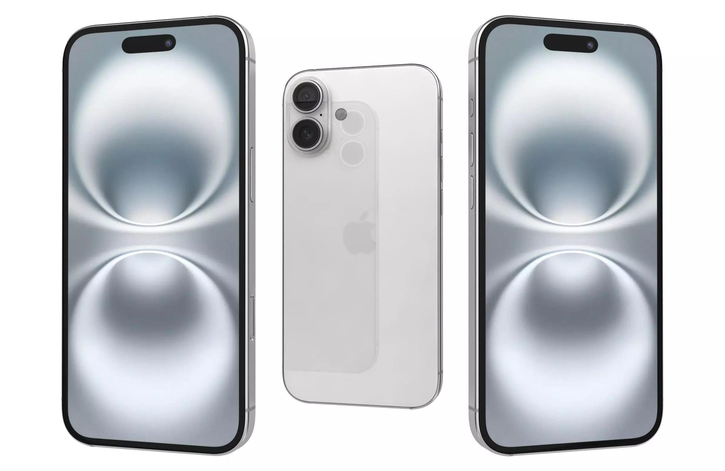 Apple iPhone 16 Plus White 3D model_0