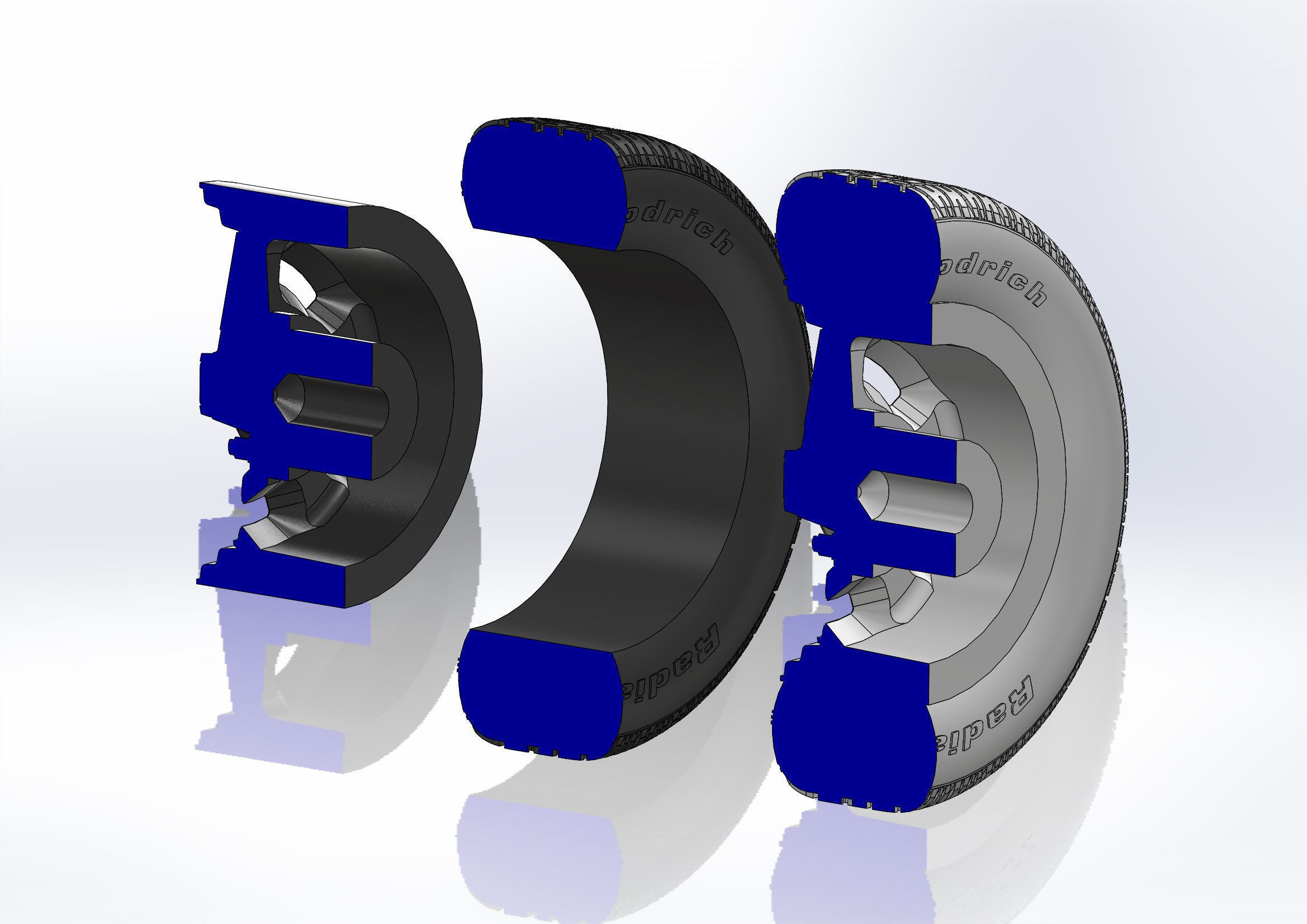 Wheels Pontiac Rallye II for your scale model 3D print model_11