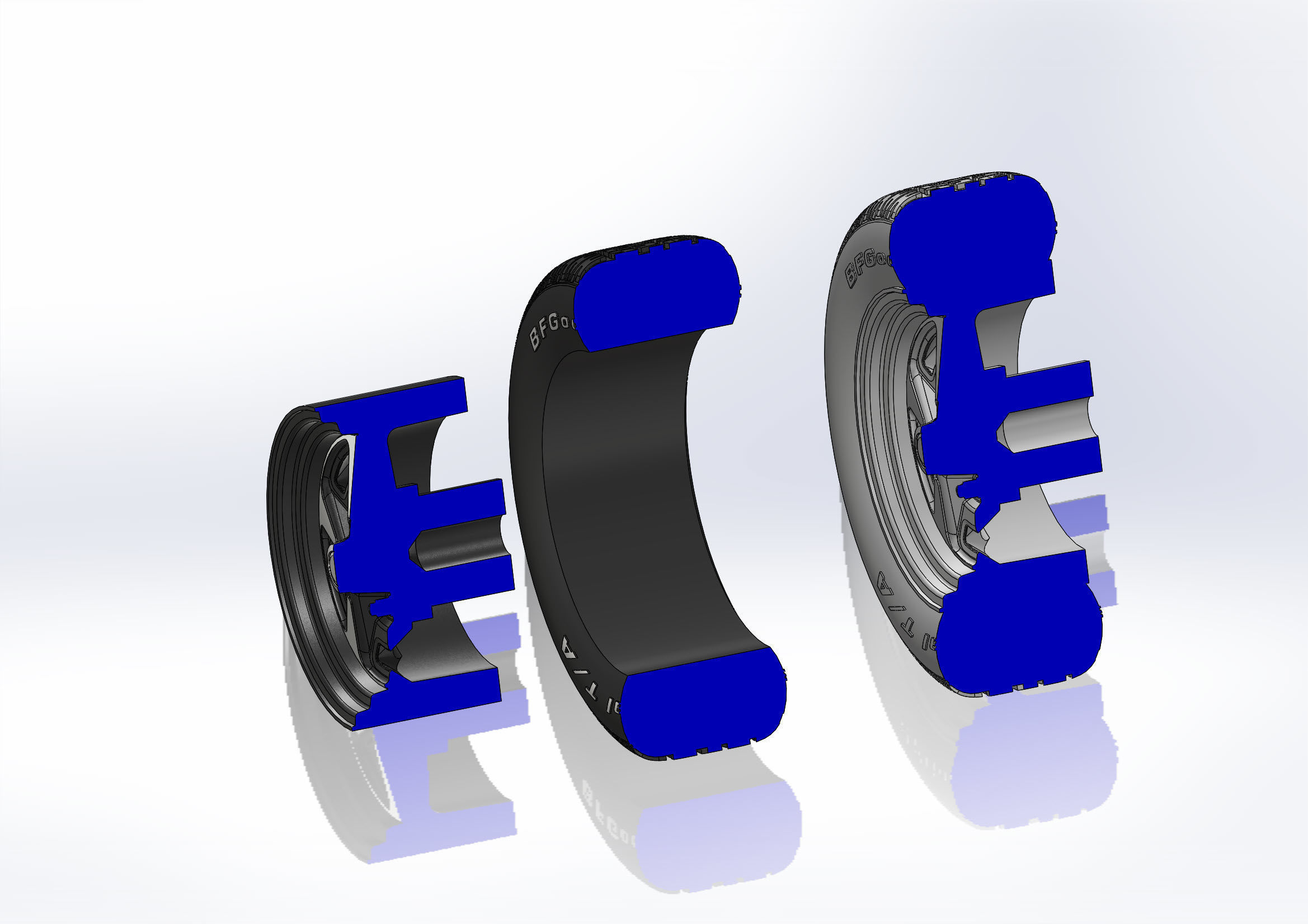 Wheels Pontiac Rallye II for your scale model 3D print model_12