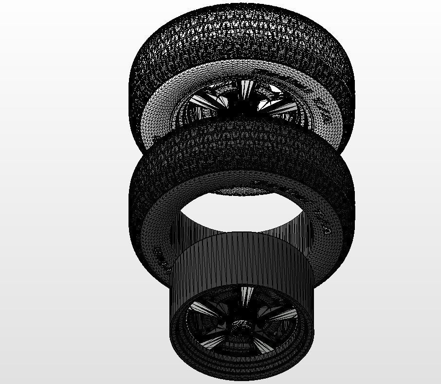 Wheels Pontiac Rallye II for your scale model 3D print model_15