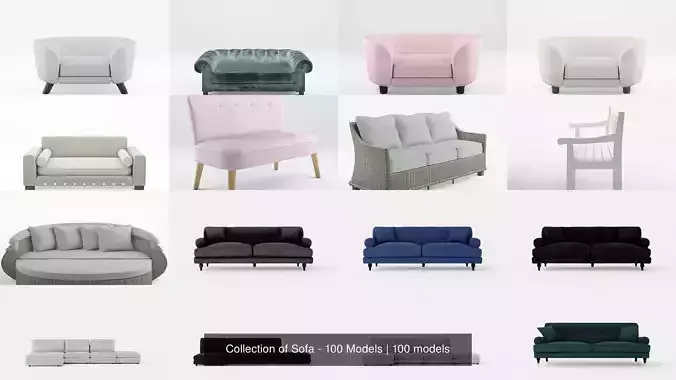 Collection of Sofa - 100 Models