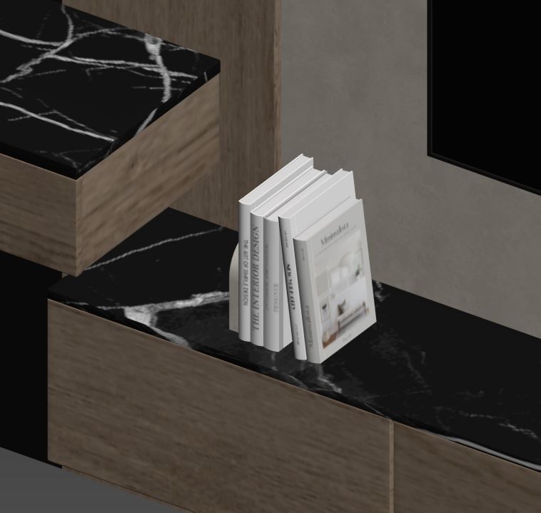 Bedroom Furniture Composition 14 3D model_12