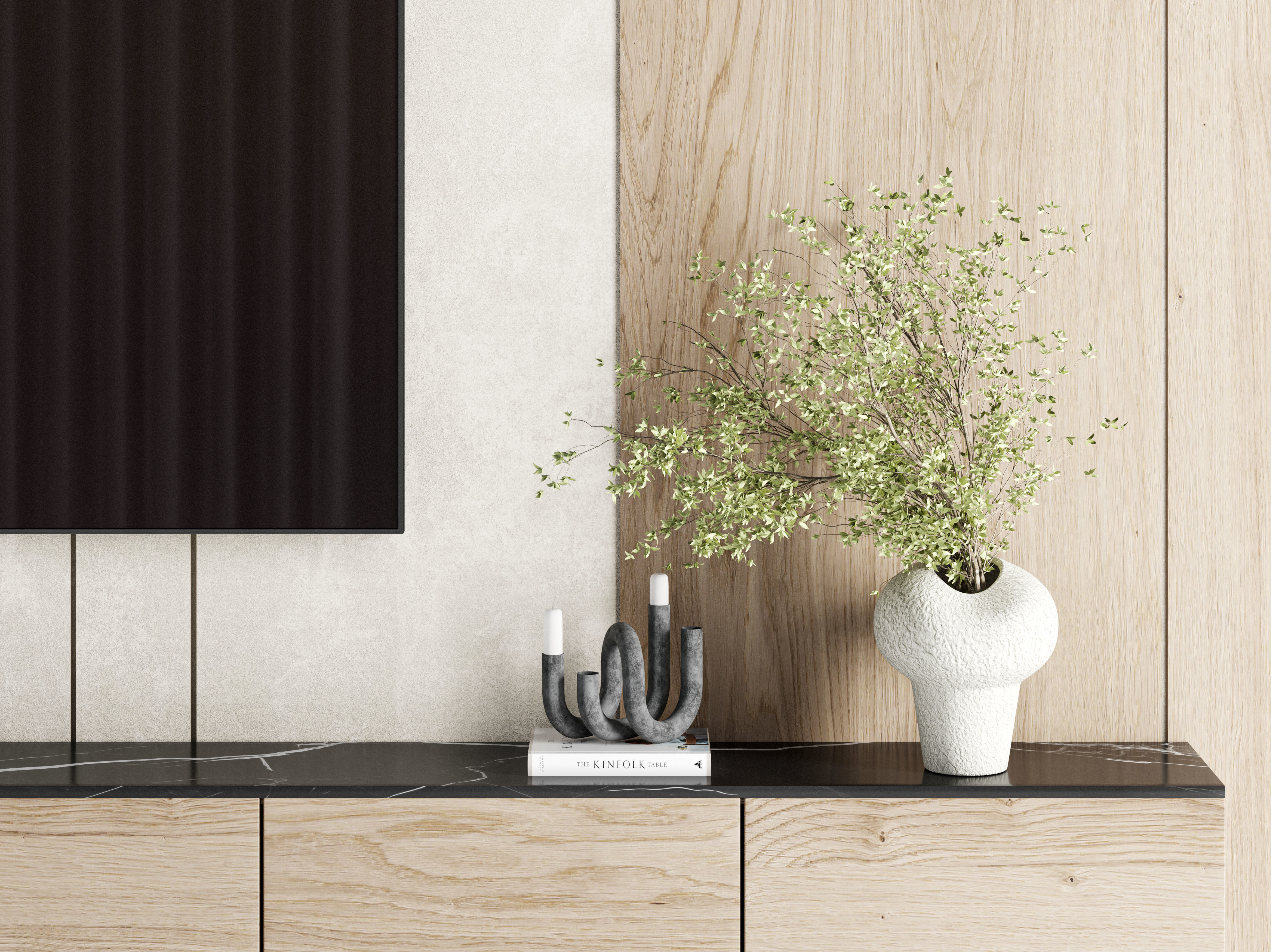 Bedroom Furniture Composition 14 3D model_6