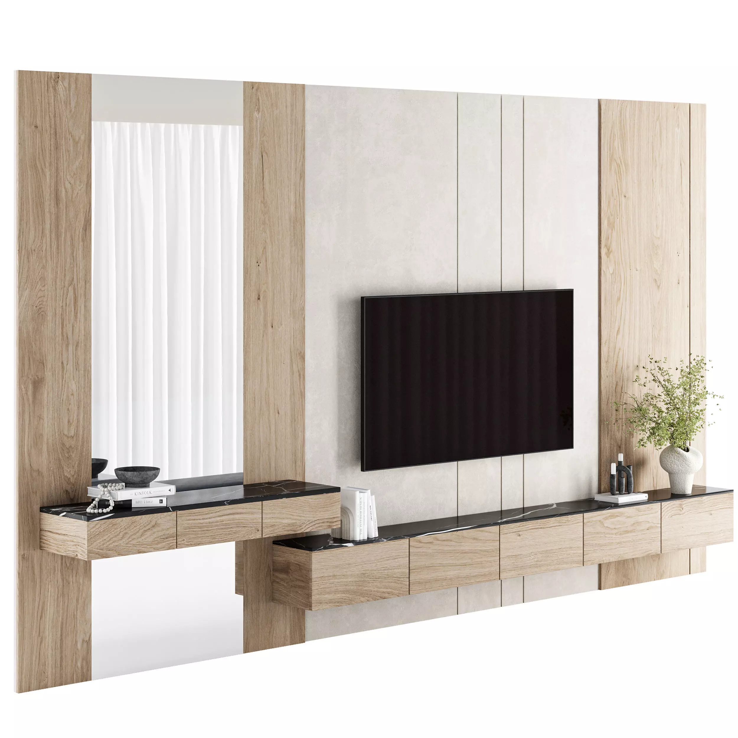 Bedroom Furniture Composition 14 3D model_0