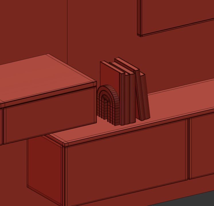 Bedroom Furniture Composition 14 3D model_19