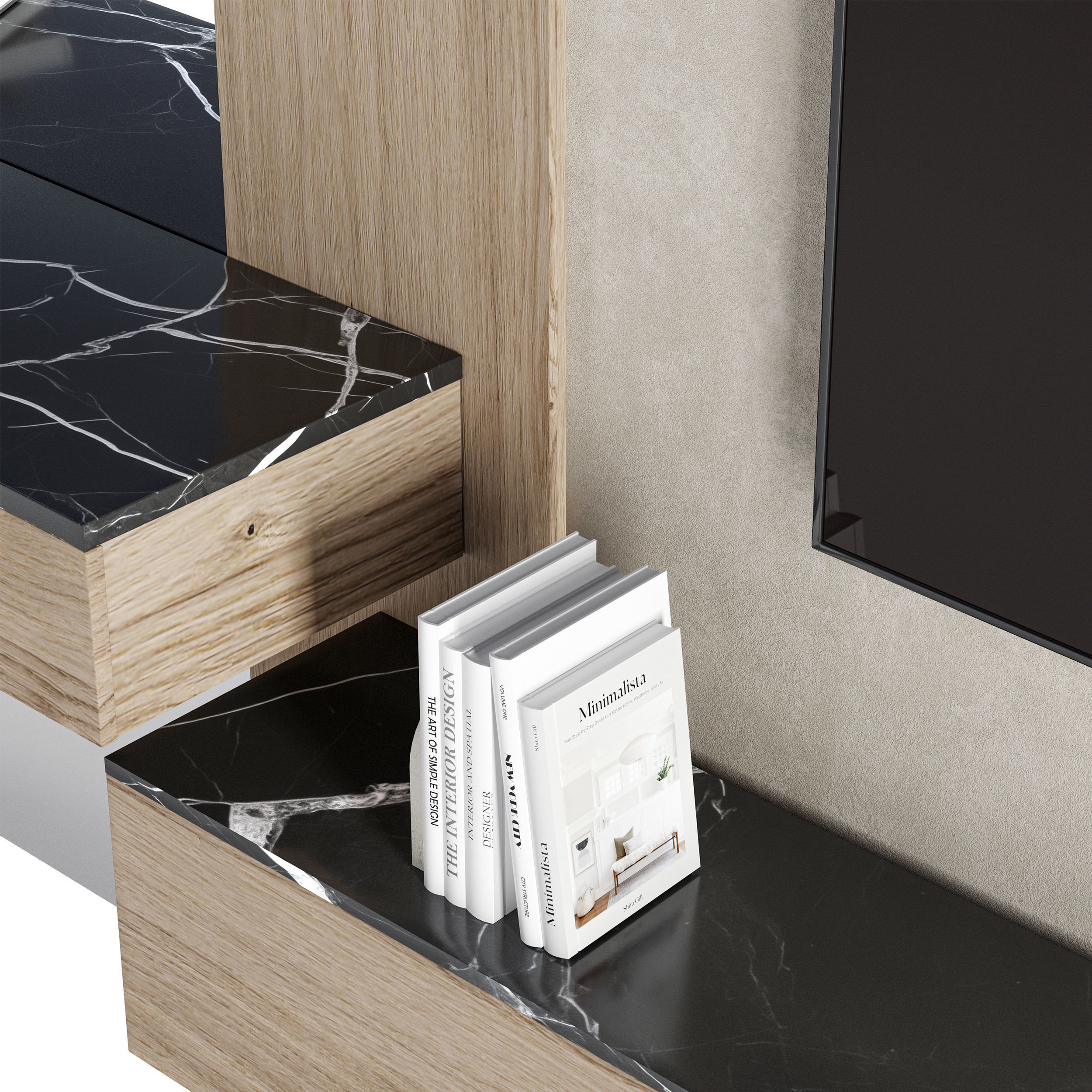 Bedroom Furniture Composition 14 3D model_3