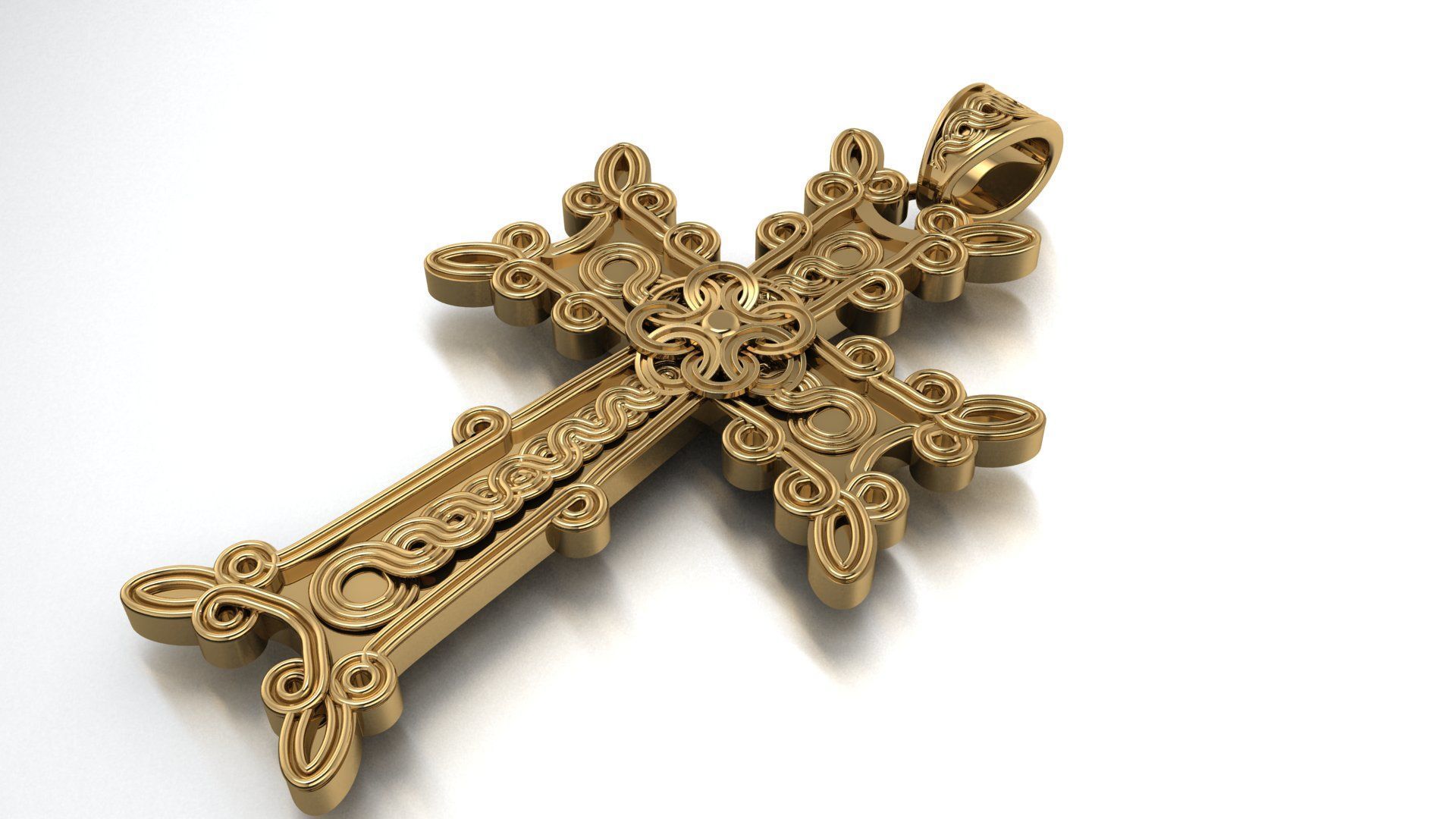 Armenian Cross Abstrakt Printing Model Free 3D print model 3D print model_2