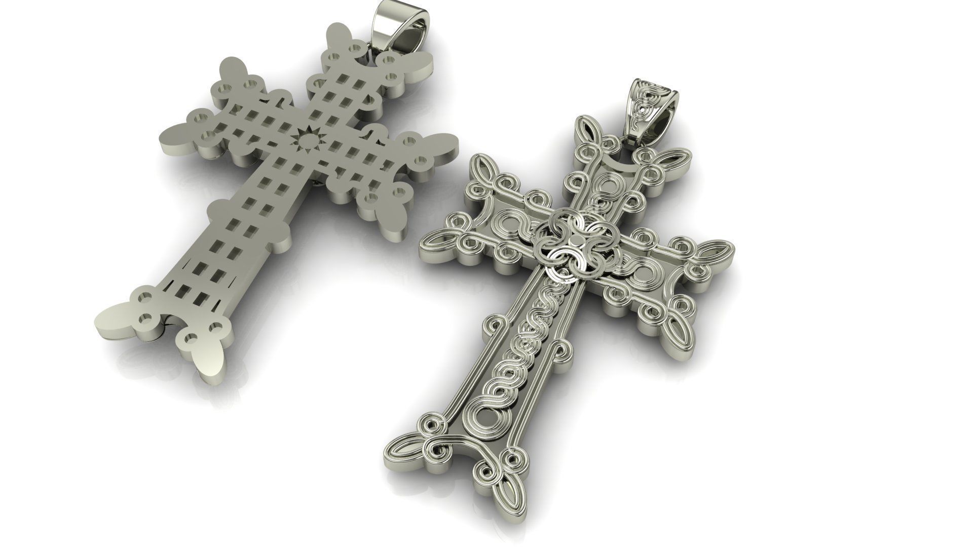 Armenian Cross Abstrakt Printing Model Free 3D print model 3D print model_1