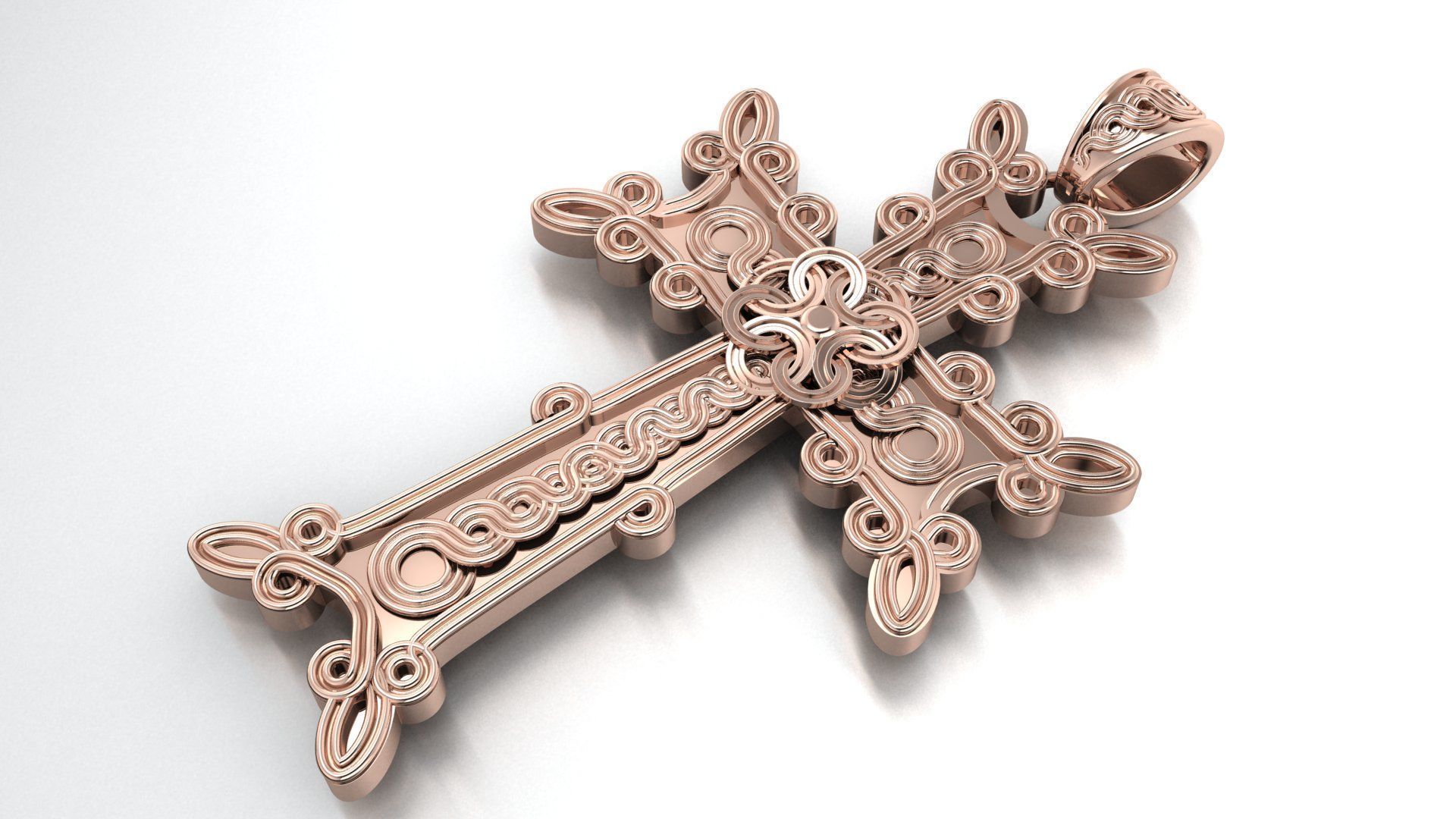 Armenian Cross Abstrakt Printing Model Free 3D print model 3D print model_4