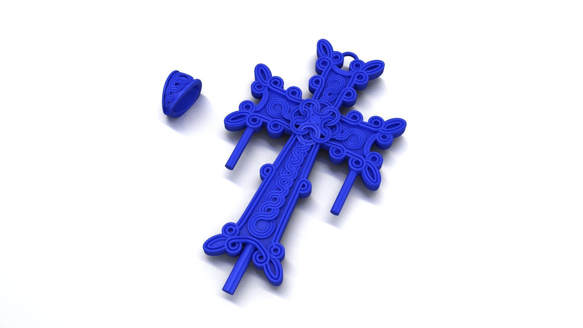 Armenian Cross Abstrakt Printing Model Free 3D print model 3D print model_7