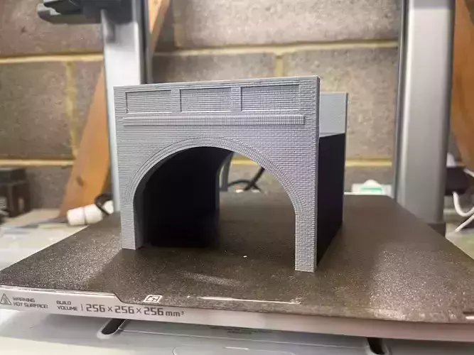 Model Railway Brick Arch Underpass Add-on Component 3D print model