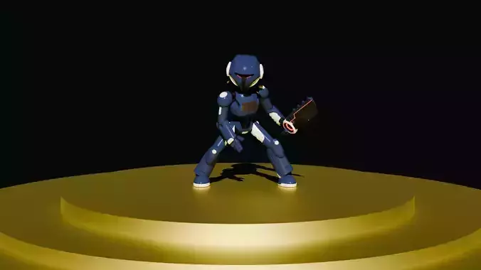 3D low poly model in Blender Free 3D model