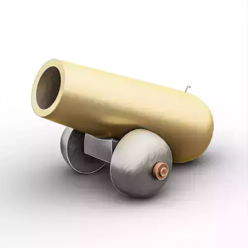 Golden Medieval Cannon