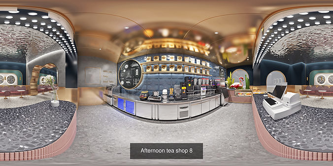 Collection of coffee  bakery and restaurant equipment 3D Model Pack 7