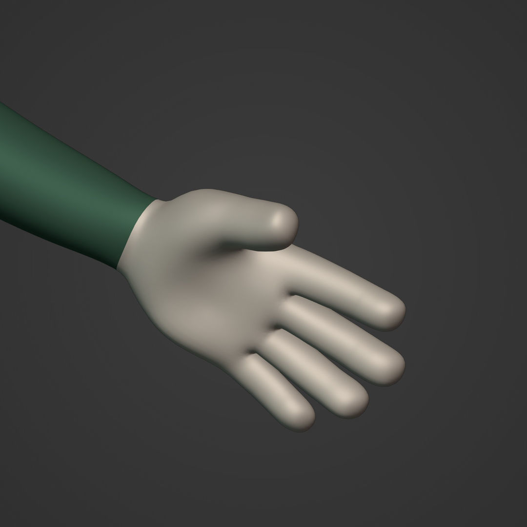 Cartoon Character - Man - Boy - Stickman Low-poly 3D model_19