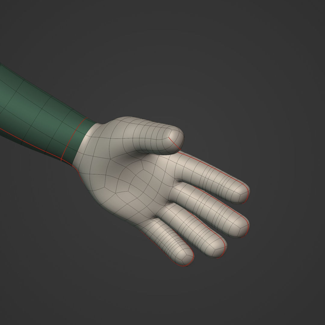 Cartoon Character - Man - Boy - Stickman Low-poly 3D model_20