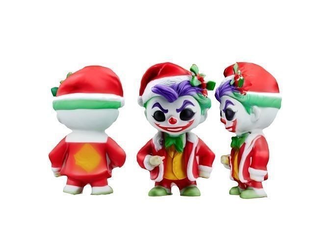 Christmas Joker chibi Low-poly 3D model